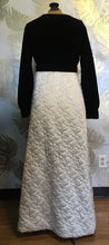 Load image into Gallery viewer, Black &amp; White Quilted VF Robe
