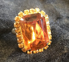 Load image into Gallery viewer, Topaz Costume Jewelry Statement Ring
