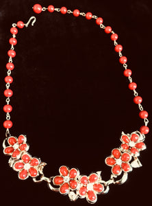 Floral Beaded Necklace