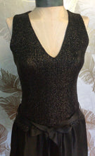 Load image into Gallery viewer, Black Sparkle 1950’s Minidress
