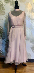 1940’s Rhinestone Chiffon Party Dress