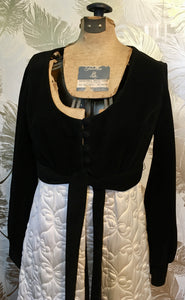 Black & White Quilted VF Robe