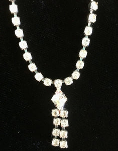 Delicate Dangle Rhinestone Necklace