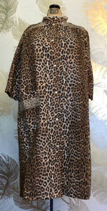 Animal Print Caper Coat