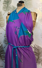 Load image into Gallery viewer, 70’s Purple Wrap Dress

