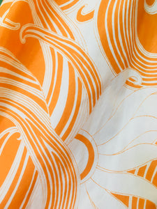 Orange & White Swirl Dress