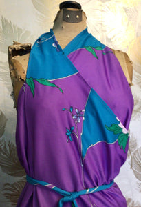 70’s Purple Wrap Dress