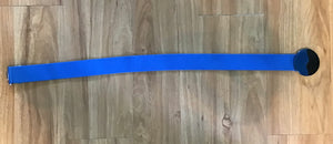 Blue Stretch Belt with Round Buckle