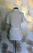 Load image into Gallery viewer, 60’s White Cowl Neck Top
