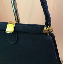 Load image into Gallery viewer, Blue Felt Purse
