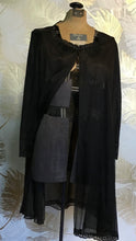 Load image into Gallery viewer, Vanity Fair Black Peignoir Robe
