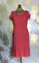 Load image into Gallery viewer, Bubblegum Pink 50’s Linen Dress
