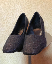Load image into Gallery viewer, Black Sparkle Heels

