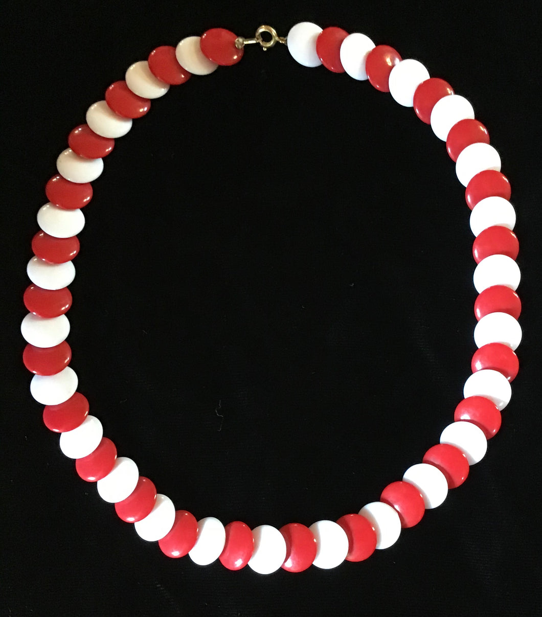 Red and White Necklace