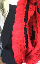 Load image into Gallery viewer, Black and Red Ruffle Skirt

