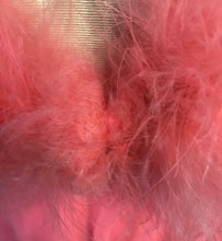 Load image into Gallery viewer, Flamingo Pink 1960’s Nightgown with Marabou Accent

