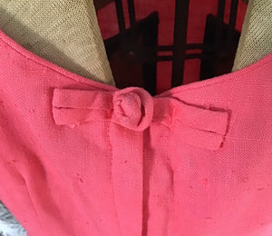 Bubblegum Pink 50’s Linen Dress
