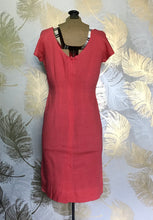 Load image into Gallery viewer, Bubblegum Pink 50’s Linen Dress
