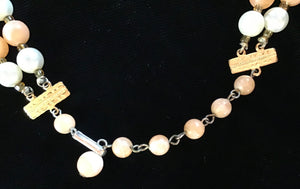 Dreamsicle 50’s Plastic Bead Necklace