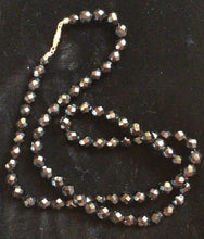 Load image into Gallery viewer, Black Faceted Bead Necklace

