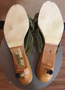 60’s Velvet Slipper Sandals
