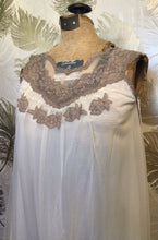 Load image into Gallery viewer, 60’s Ivory &amp; Taupe Nightie
