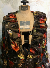 Load image into Gallery viewer, Brown Floral Ruffle Robe
