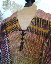 Load image into Gallery viewer, 60’s Plaid Blanket Poncho
