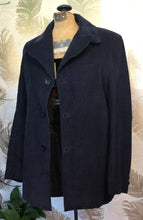 Load image into Gallery viewer, 60’s Navy Blue Corduroy Coat
