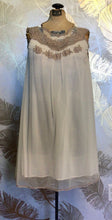 Load image into Gallery viewer, 60’s Ivory &amp; Taupe Nightie
