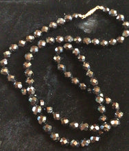 Load image into Gallery viewer, Black Faceted Bead Necklace
