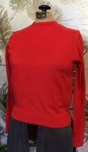 Load image into Gallery viewer, 1960’s Red Orlon Acrylic Sweater
