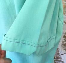 Load image into Gallery viewer, 60’s Turquoise Button Down
