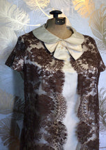 Load image into Gallery viewer, Brown &amp; White Double Layer Dress
