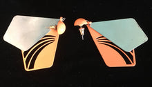 Load image into Gallery viewer, Orange &amp; Gold Dangles
