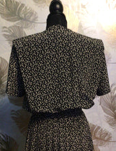 Load image into Gallery viewer, Black &amp; White Leslie Fay Dress
