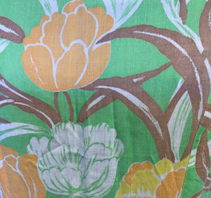 Green, Yellow & Orange Floral Dress