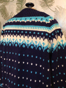 Blue Fair Isle Sweater