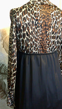 Load image into Gallery viewer, Leopard &amp; Black Dressing Gown
