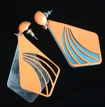 Load image into Gallery viewer, Orange &amp; Gold Dangles
