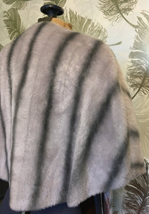 Gray Stripe Acrylic Cape