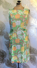 Load image into Gallery viewer, Green, Yellow &amp; Orange Floral Dress
