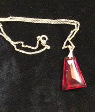Load image into Gallery viewer, Red Prism Pendant Necklace
