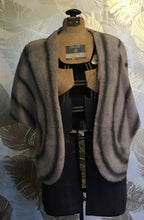 Load image into Gallery viewer, Gray Stripe Acrylic Cape
