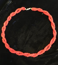 Load image into Gallery viewer, Orange Seed Bead Necklace
