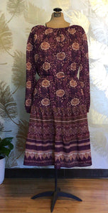 70’s Hippie Floral Dress