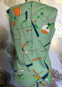 60’s Psychedelic Tank and Jacket Set