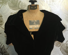 Load image into Gallery viewer, Black Velvet A-Line Dress
