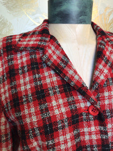 Red Plaid Leslie Fay