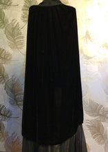 Load image into Gallery viewer, 1920’s Black Velvet Cocoon Cape
